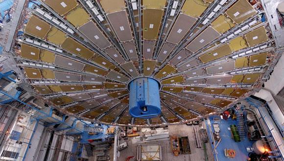 One of the giant muon-trigger wheels of the ATLAS detector